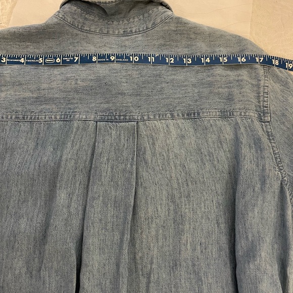 Faherty Tried & True Chambray Midi Shirtdress Women’s Medium - Picture 14 of 17